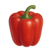 Ingredienti freschi per chutney: Peperone